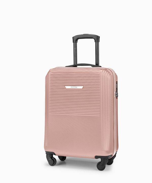 Walizka kabinowa z ABS rose gold