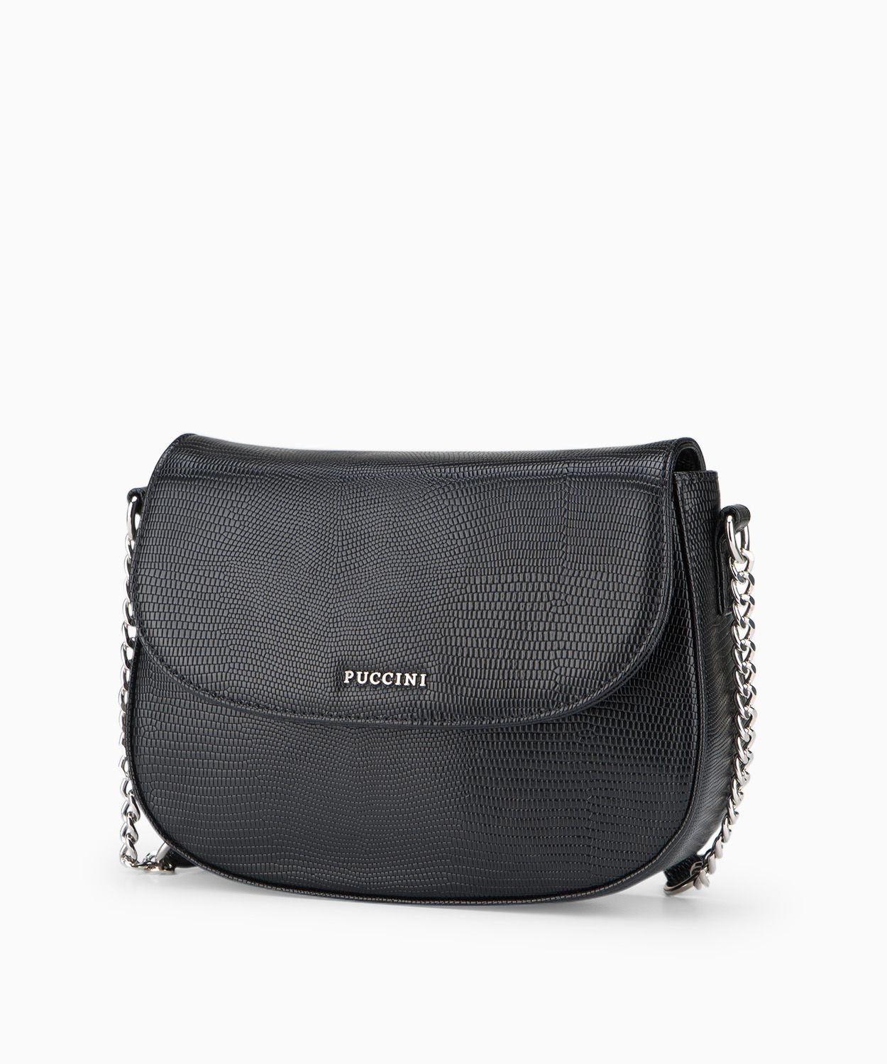 Torebka crossbody ze skóry ekologicznej w princie lizard 