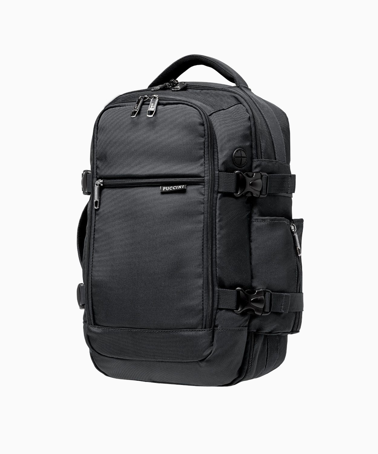 Zestaw plecak wielofunkcyjny do samolotu + sling bag czarny