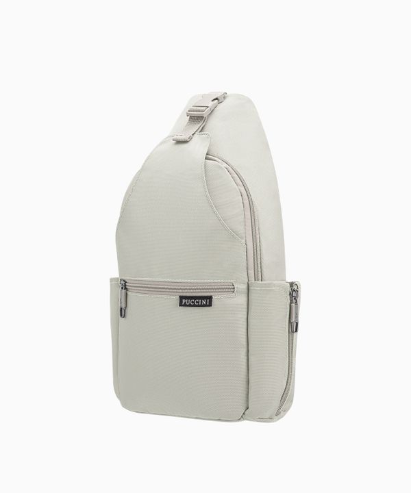 Sling Bag Plecak Z Jedną Szelką Beżowy