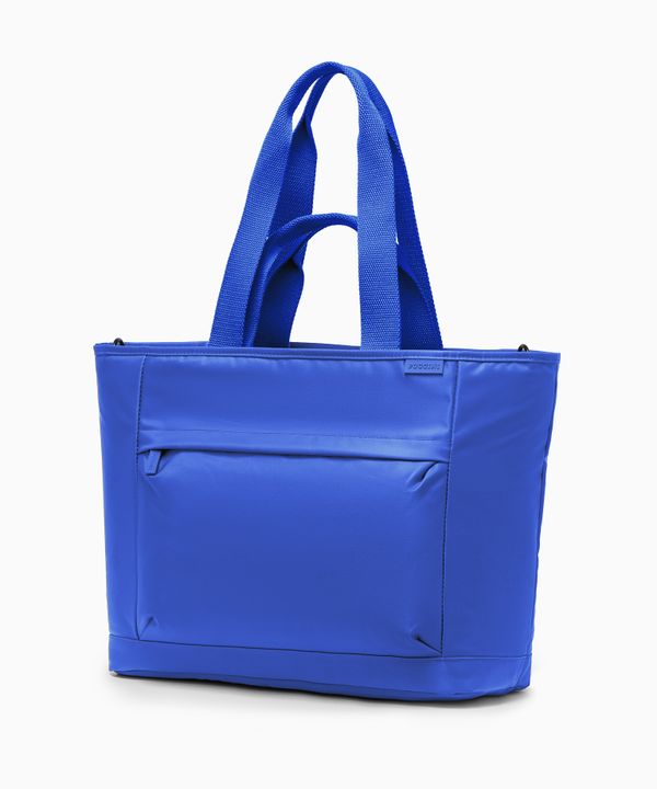 Torba tote z miejscem na laptopa 15,6 cali niebieska