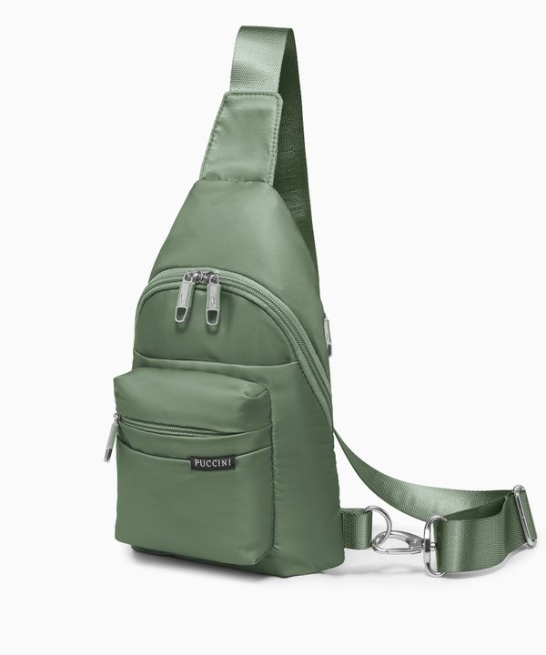 Plecak na jedno ramię Sling Bag - ciemnozielony