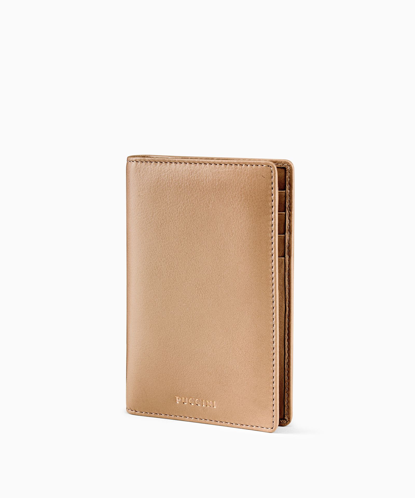Skórzane etui na paszport brązowe