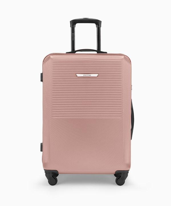 Walizka średnia z ABS rose gold