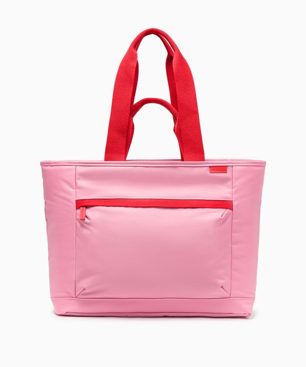 Torba tote z miejscem na laptopa 15,6 cali różowa
