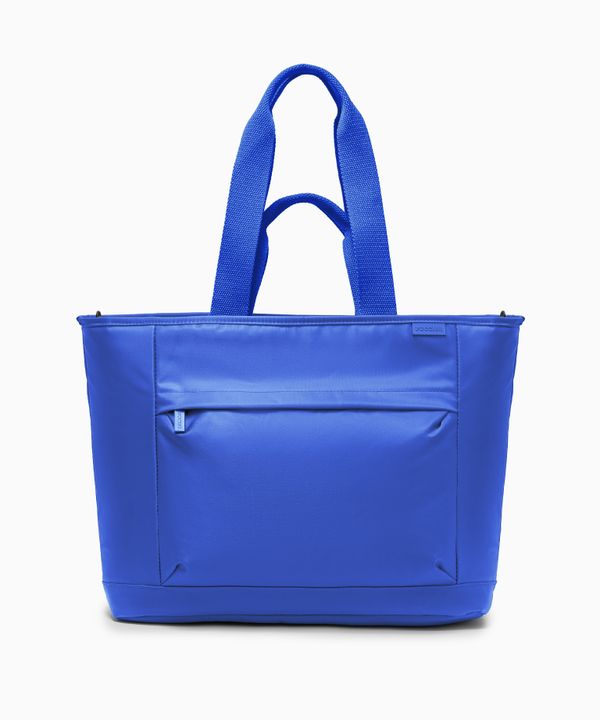 Torba tote z miejscem na laptopa 15,6 cali niebieska