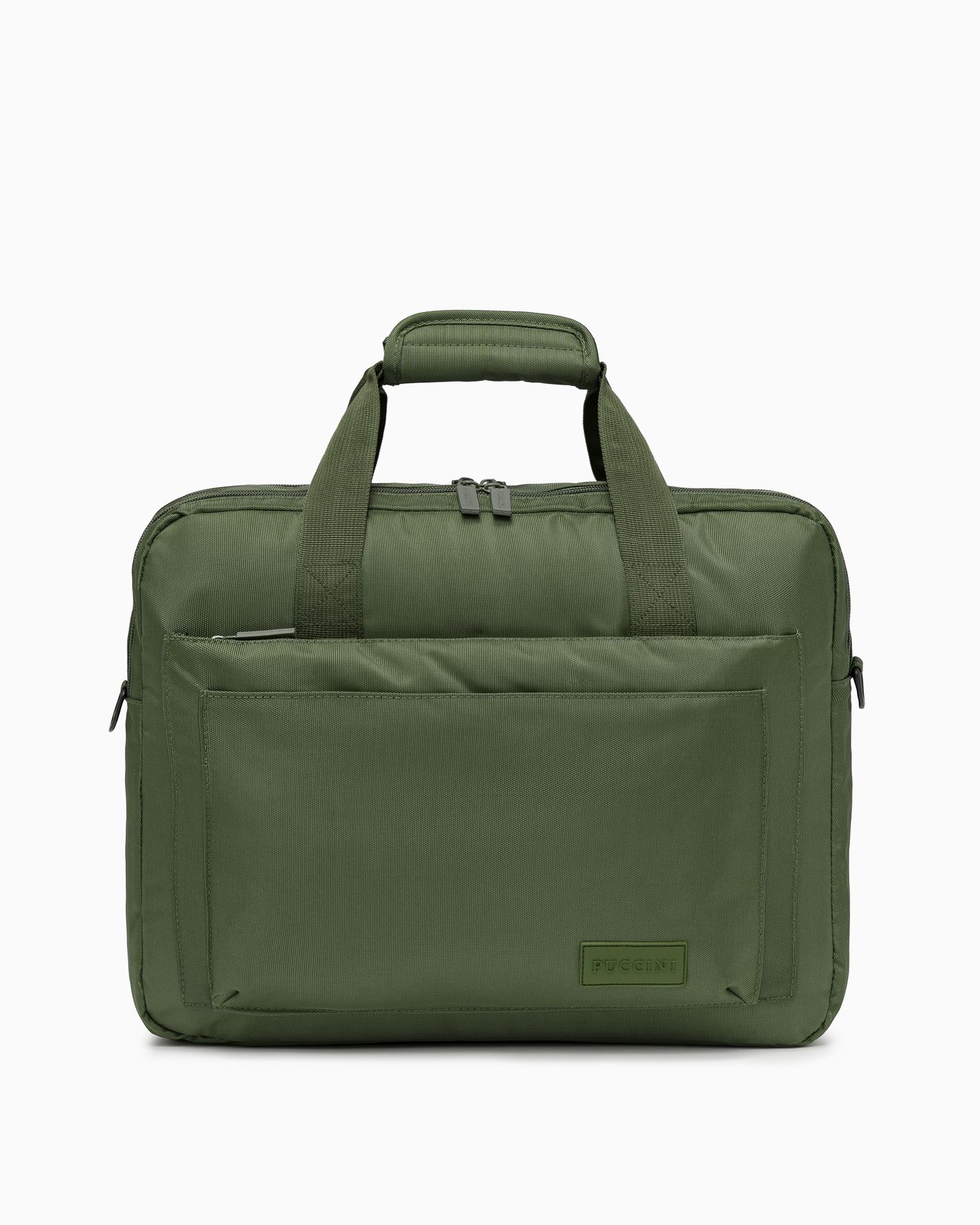 Torba na laptop 17 cali materiałowa zielona